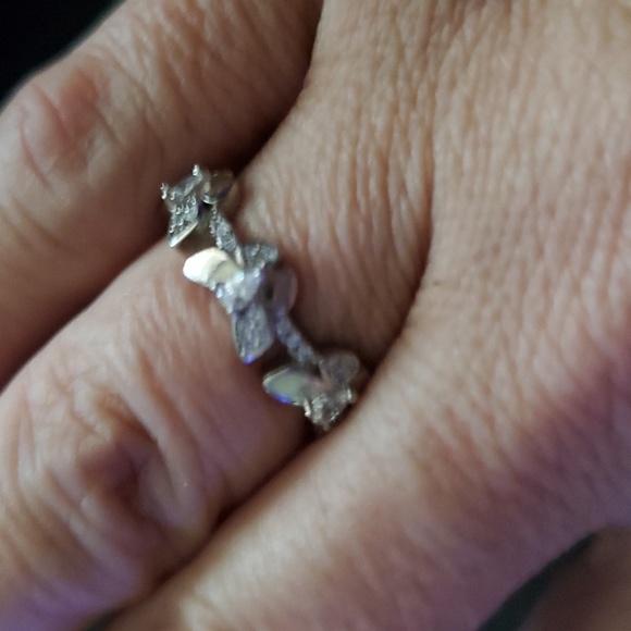 STERLING SILVER BUTTERFLY RING - Picture 3 of 5